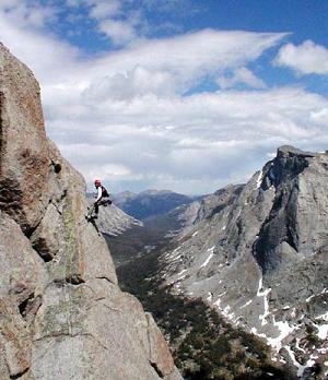 Michael Komarnitsky in the Wind River Range, Wyoming