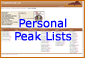 Personal Peak Lists